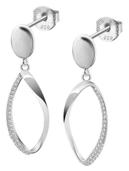 Photo: Náušnice LOTUS SILVER LP3689-4/1, Ag. 3,1 g