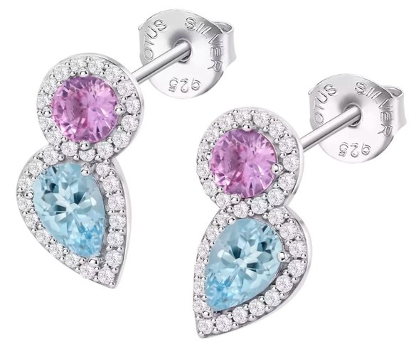 Photo: Náušnice LOTUS SILVER LP3841-4/1, Ag. 2,4 g