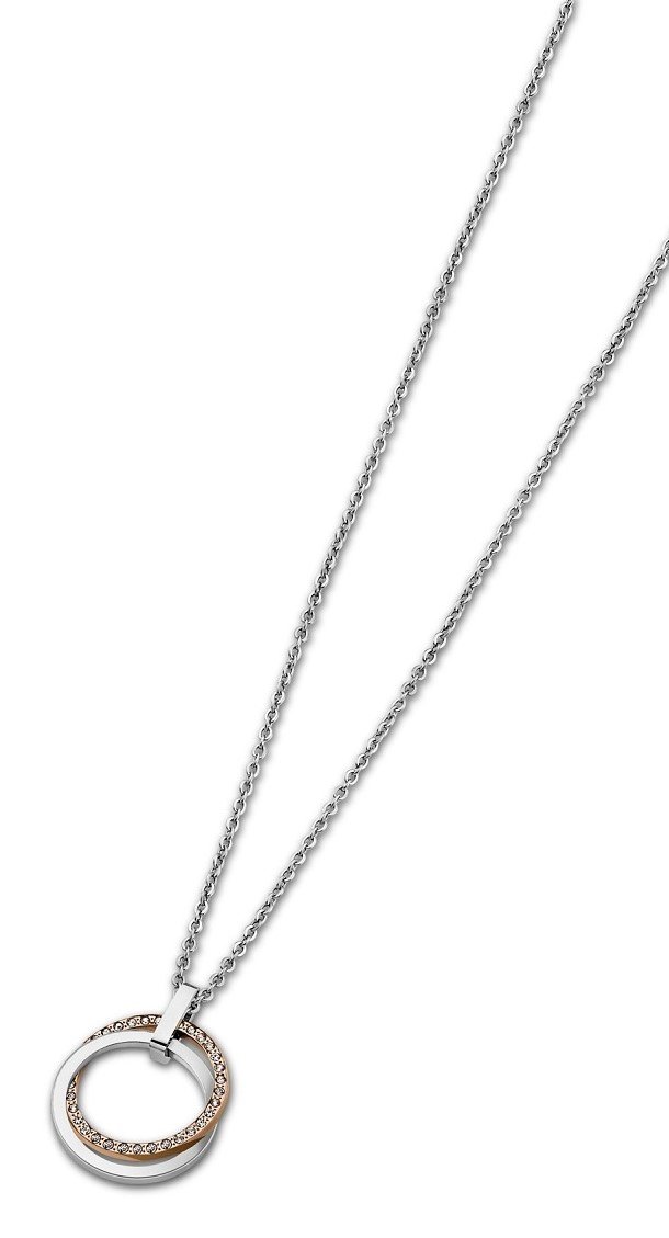 Collar Mujer Lotus Style LS1780-1/1 de acero con circonitas